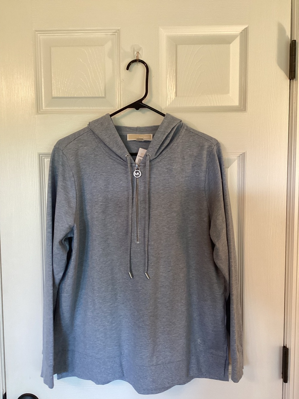 Light Heather Blue Hooded Pullover Sweatshirt